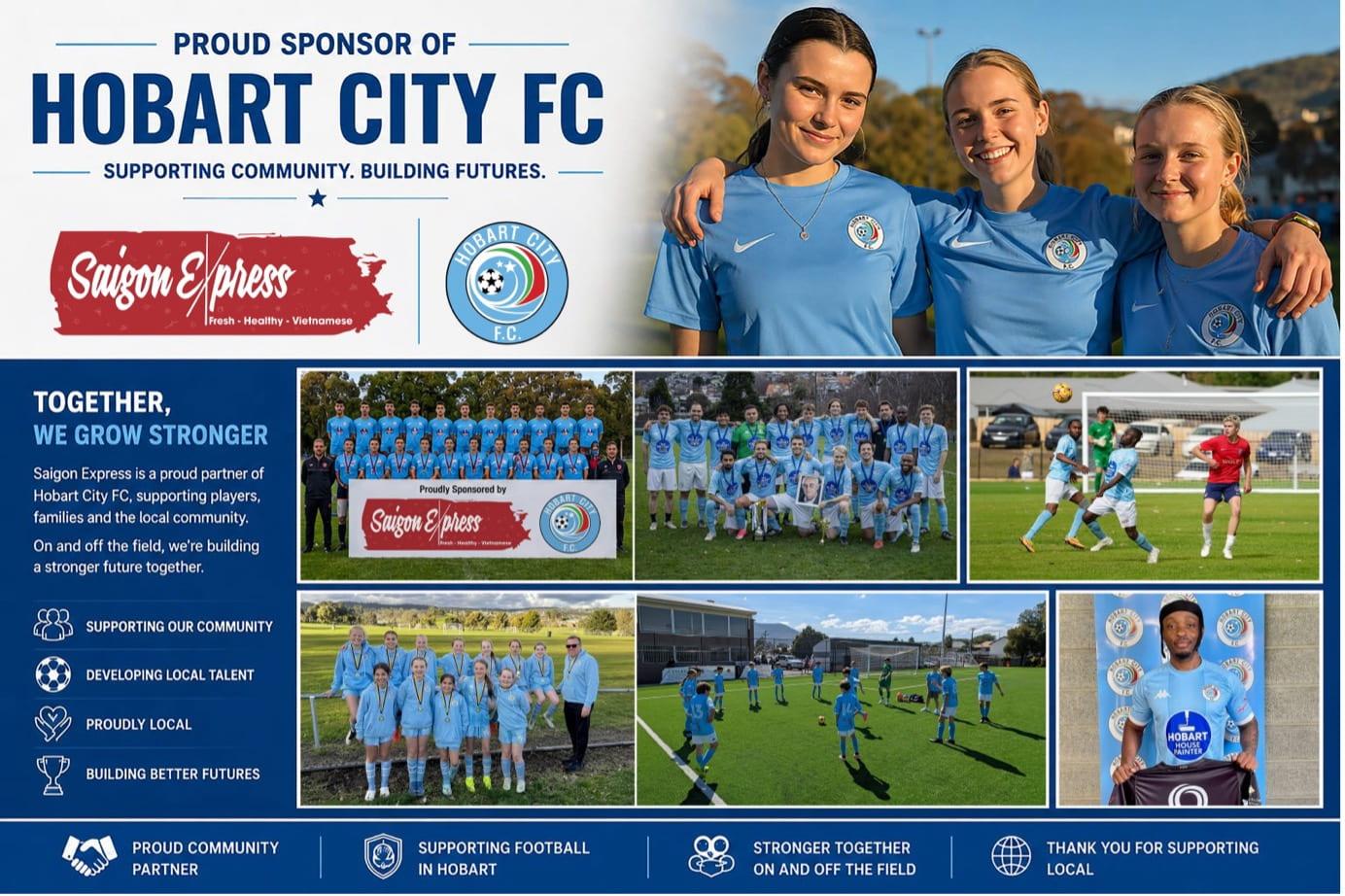 Saigon Express Proudly Supports Hobart City F.C.