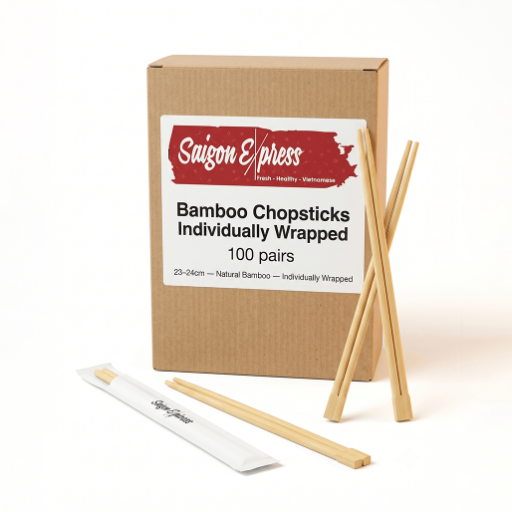 Bamboo Chopsticks Individually Wrapped