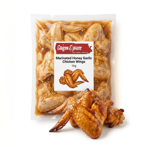 Marinated Honey Garlic Chicken Wings