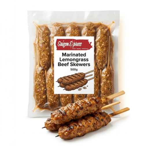 Marinated Lemongrass Beef Skewers