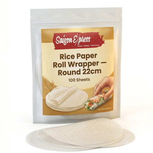 Rice Paper Roll Wrapper — Round 22cm